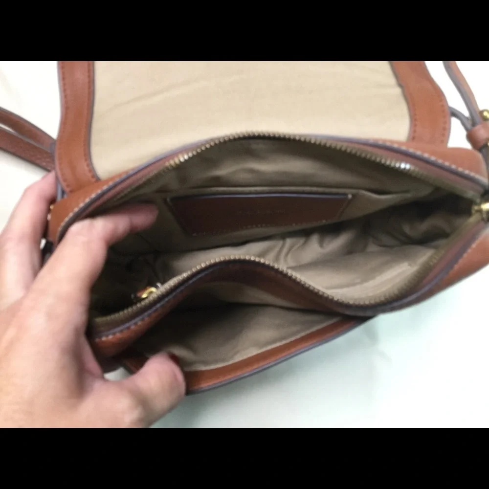 J. Crew Signet Flap Crossbody with Lock & Key